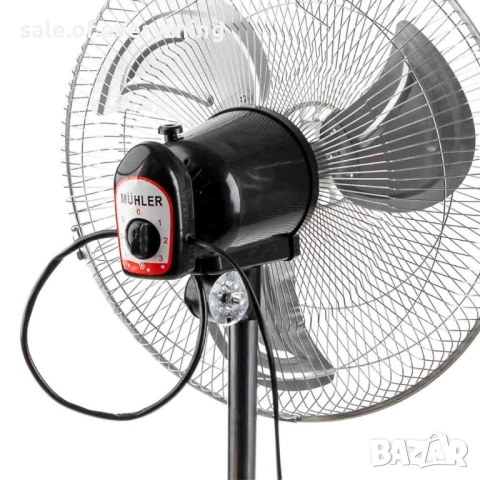 Вентилатор на стойка 16''Muhler FM-6136D 3in1, 50W, индустриален, на стойка, стена, под, снимка 3 - Други стоки за дома - 53984111