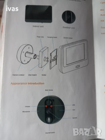 Шпионкa с камера и звънец, снимка 5 - HD камери - 50580874