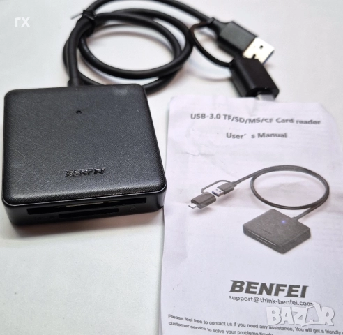 Benfei CFxpress Type B четец за карти, снимка 4 - Чанти, стативи, аксесоари - 52344430