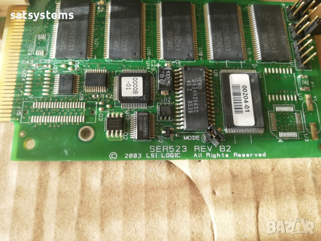 LSI Logic SER523 REV B2 Serial ATA-150 4-Ports PCI-X Raid Controller Card, снимка 7 - Други - 45012167