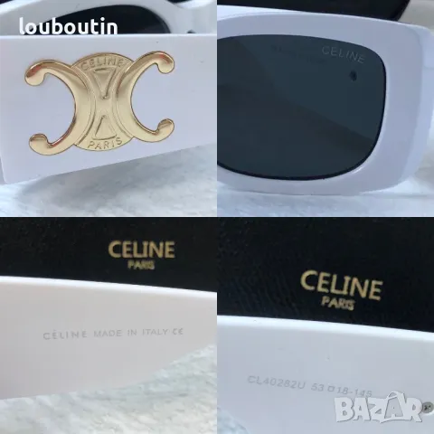 Celine 2024 дамски слънчеви очила правоъгълни три цвята бели черни, снимка 7 - Слънчеви и диоптрични очила - 47012157