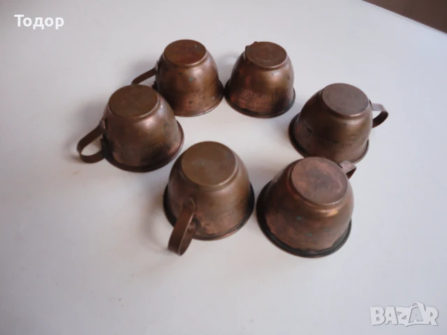 Меден бакърен сервиз чашка чашки меден съд, снимка 7 - Сервизи - 50472035