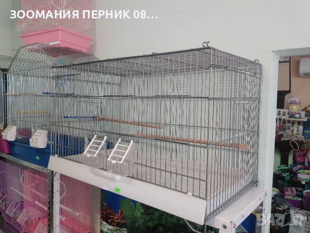 Правоъгълна стабилна клетка за папагали 66/36/40 см, снимка 4 - За птици - 45836240
