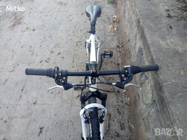 26 цола алуминиев велосипед с 21 скорости усилени капли амортисьори предни като нов в перфектно , снимка 10 - Велосипеди - 52928726