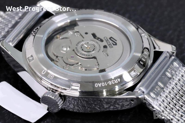 ТОП ЦЕНА! Спортен часовник Seiko 5 Военен авиатор, неръждаема стомана Мъжки, снимка 5 - Мъжки - 44957114