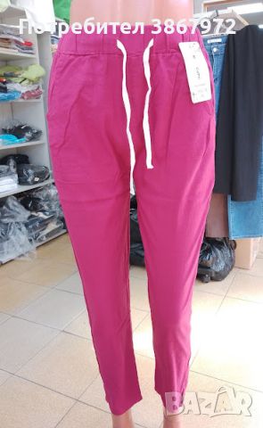 Дамски памучен летен панталон, снимка 1 - Панталони - 45232493