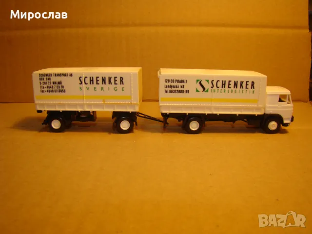  IGRA H0 1/87 LIAZ SKODA EUROPE КАМИОН МОДЕЛ КОЛИЧКА ТИР, снимка 4 - Колекции - 48603536