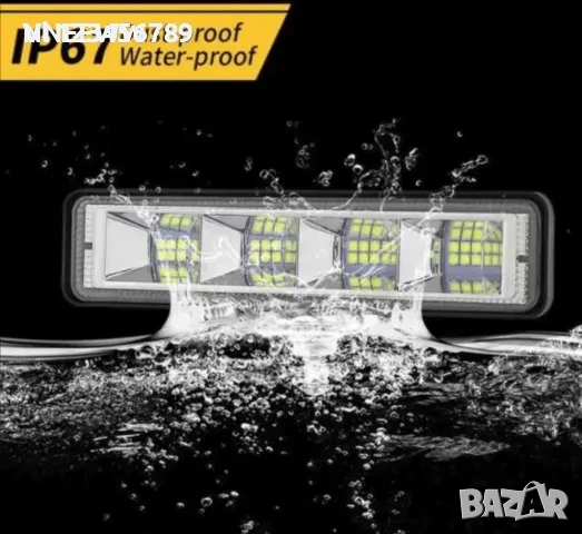 LED Халоген Диоден Фар Прожектор Халоген 72 вата 24 диода 12 /24 волта, снимка 2 - Аксесоари и консумативи - 50693059