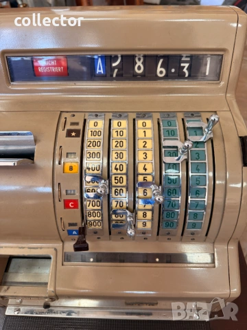 Американски касов апарат - "NCR". №7851, снимка 4 - Антикварни и старинни предмети - 53444062