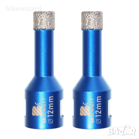 Комплект от 2 диамантени свредла за плочки 12 мм M14 за порцелан, керамика, мрамор 