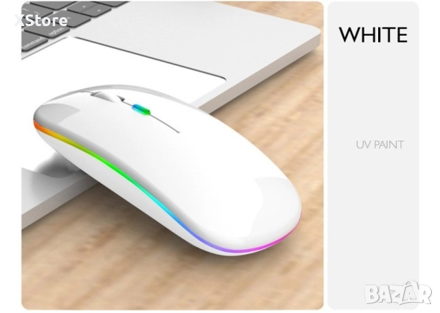 Безжична Bluetooth мишка в няколко цвята MS6 BT+2.4G Цвят: Бял , Черен, Розов!, снимка 2 - Клавиатури и мишки - 52556030