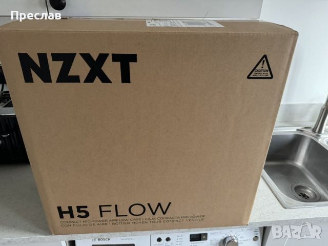 Компютърна кутия NZXT H5 FLOW, снимка 4 - Захранвания и кутии - 45539985