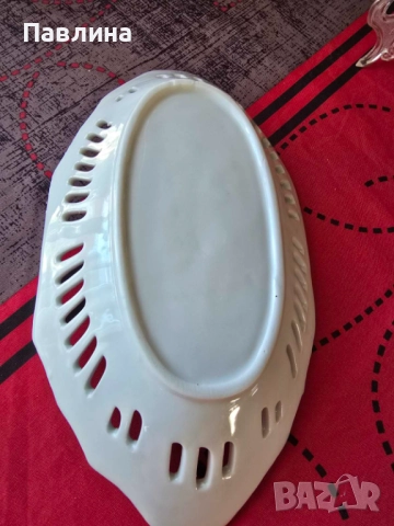 Порцеланова фруктиера , снимка 5 - Чинии - 51772930