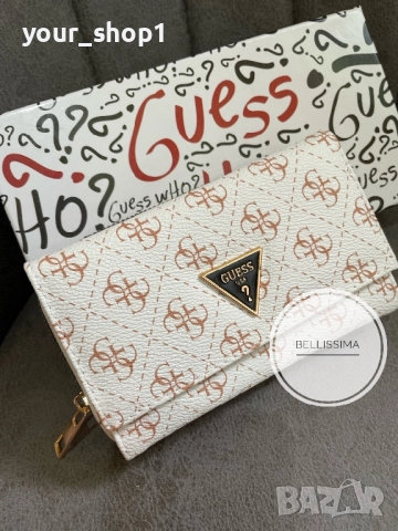 Guess дамско портмоне портфейл бяло, снимка 1