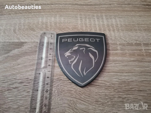 черна метална емблема Peugeot с новото лого, снимка 7 - Аксесоари и консумативи - 50600884