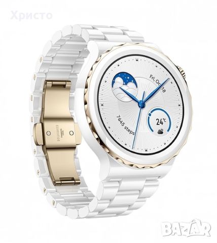 ГАРАНЦИОНЕН!!! Смарт часовник Huawei Watch GT3 PRO, 43 mm, Ceramic Strap, White, снимка 2 - Смарт часовници - 46600257