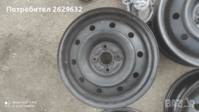 Джанти 15 цола 4x100 с датчици за налягане, снимка 2 - Гуми и джанти - 49874584
