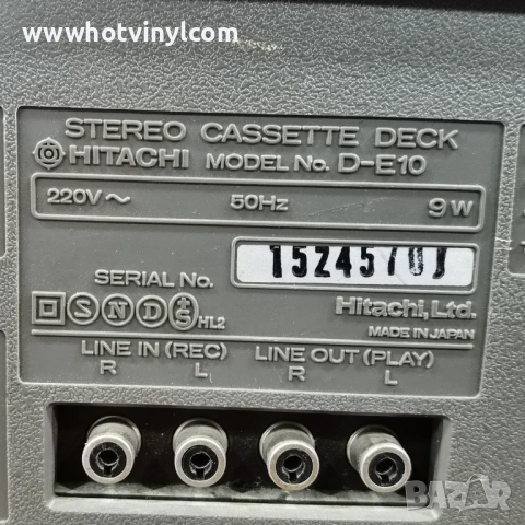 Касетъчен дек Hitachi D-E10, снимка 4 - Декове - 53040342