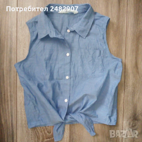 Къса детска риза Н&М