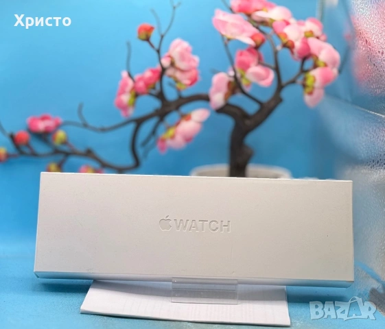 НОВ!!! Смарт часовник Apple Watch 11 GPS, Корпус Space Grey Aluminium 42mm, Black Sport Band , снимка 2 - Смарт часовници - 53761906