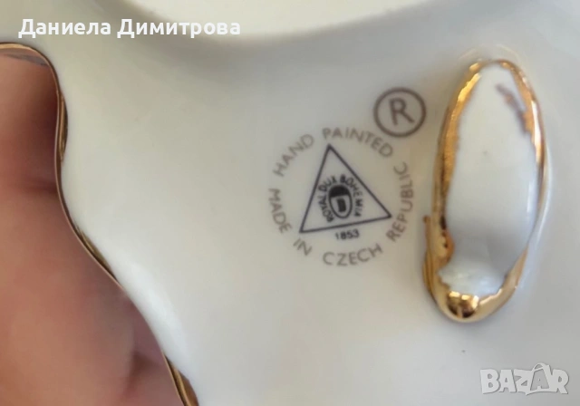 Дама, Royal Dux Bohemia, снимка 8 - Статуетки - 54288429