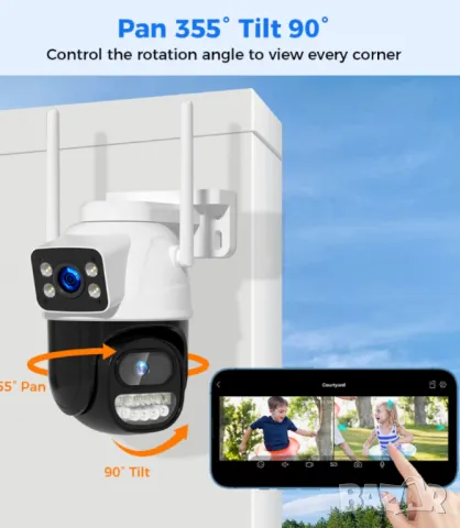 Външна 8MP WiFi Безжична Камера 4K,Автоматично проследяване,iCsee APP, снимка 11 - Други - 46958829