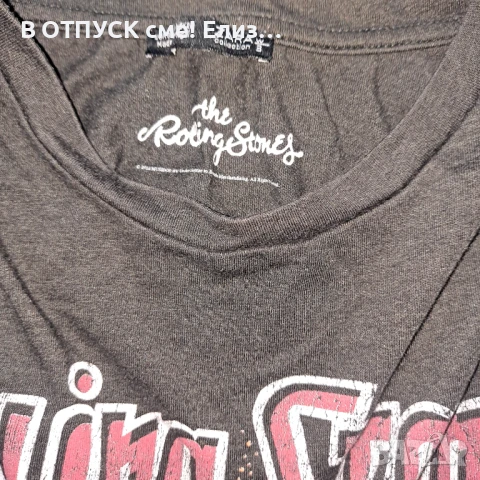 Кропната скъсена оригинална винтидж тениска на ROLLING STONES, снимка 4 - Тениски - 51285929