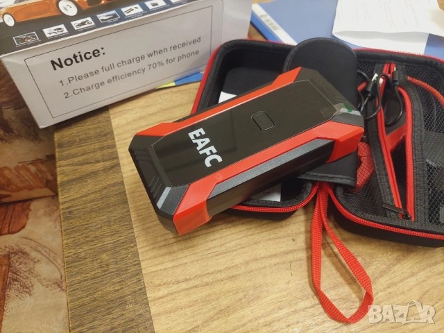 Стартер за автомобилен двигател,600/1200/2000A,EAFC,12V car jump starter, снимка 6 - Друга електроника - 52533715