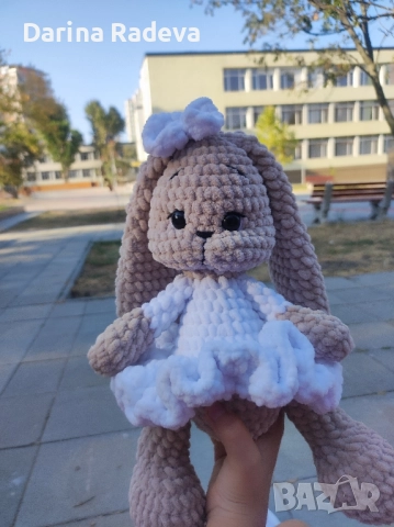 Ръчно изработено Амигуруми Зайче , снимка 2 - Други - 52309150