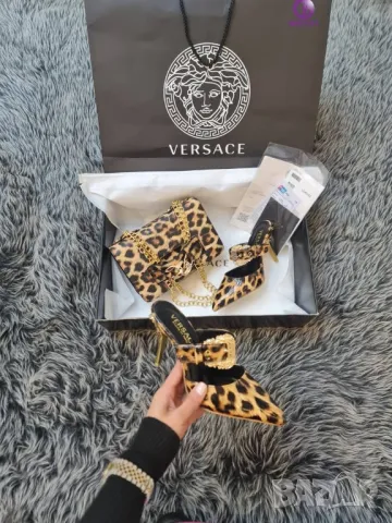 дамски чехли на ток и чанта versace , снимка 10 - Чанти - 46897455