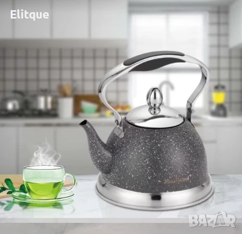 Висококачествен чайник с фина цедка, 1L, снимка 2 - Други - 52901451