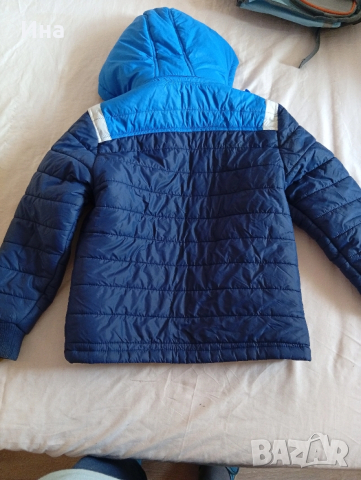 Синьо яке с качулка непромокаемо, снимка 2 - Детски якета и елеци - 52842605