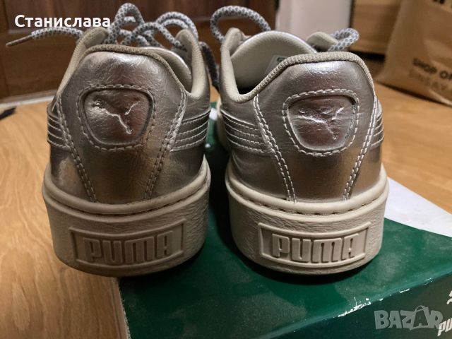 Puma basket platform 38.5 естествена кожа, снимка 3 - Маратонки - 45371669