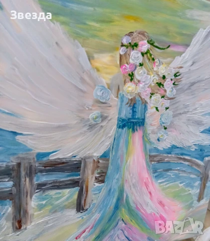 Картина "Съзерцание на безкрая", снимка 3 - Картини - 51071630