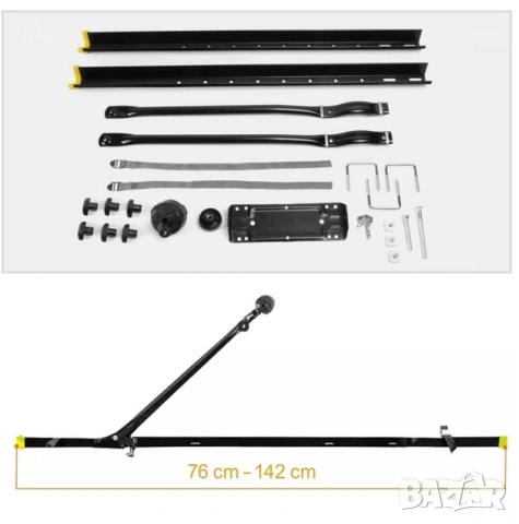 Багажник за колело за кола с ключ, Таванна вело стойка, до 15кг, снимка 4 - Аксесоари и консумативи - 54113557