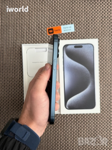КАТО НОВ❗️iPhone 15 Pro MAX ❗️Лизинг от 50лв/м ❗️Blue Titanium 256Gb❗️, снимка 6 - Apple iPhone - 52087701