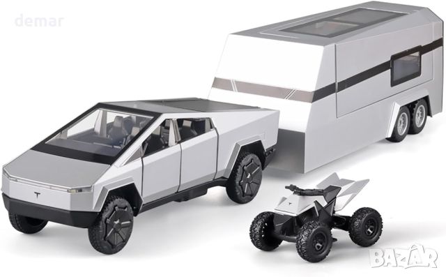1/32 Комплект модел RV ремарке за пикап, Tesla Cybertruck и ATV, снимка 1