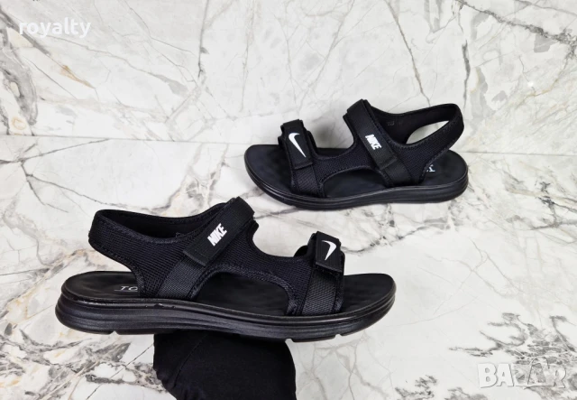 Nike черни мъжки сандали , снимка 4 - Мъжки сандали - 50947149
