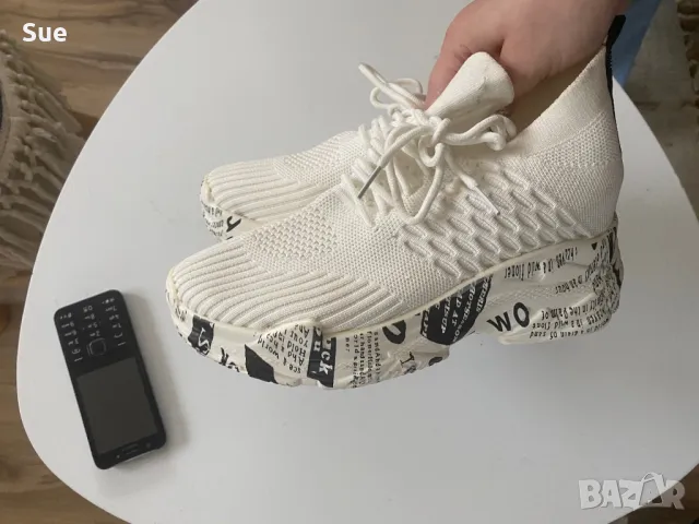 Летни бели дамски маратонки, снимка 2 - Маратонки - 49738053