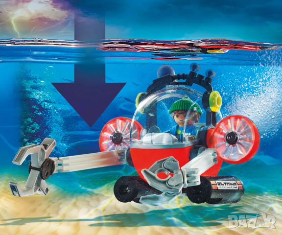 Playmobil - Екологична експедиция с водолаз, снимка 5 - Конструктори - 44985194