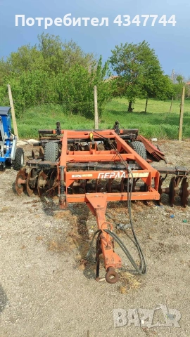 Дискова брана ПЕРЛА с тръбен валяк, работна ширина 3.5 метра, снимка 2 - Селскостопанска техника - 53906766