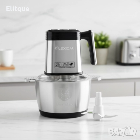 Електрически кухненски чопър Lexical LCH-1966 – 400W, 3 л, 3 скорости