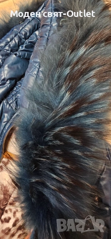 Страхотно яке с гъши пух и естествен косъм-лисица, снимка 8 - Якета - 53279717