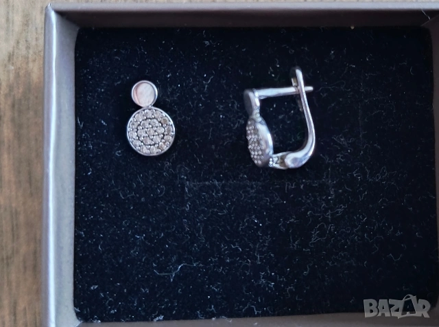 Детски сребърни обици , снимка 3 - Колиета, медальони, синджири - 53132992