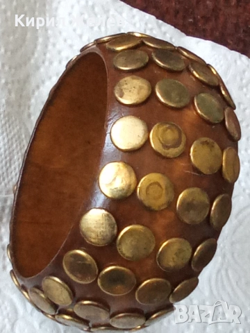 Ретро дървена гривна 45849, снимка 2 - Гривни - 53742172