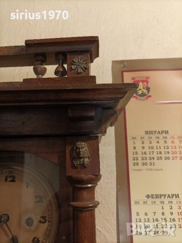 много стар немски стенен часовник, снимка 3 - Стенни часовници - 45342649