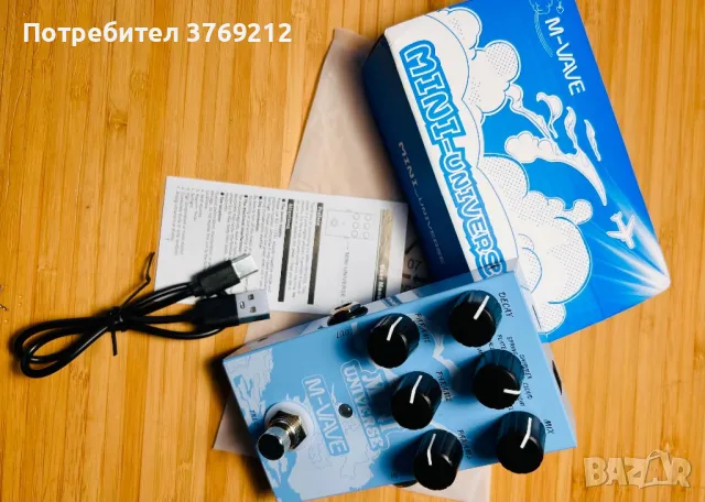 Ефект педал за китара реверб M-Vave Mini Universe Digital Reverb 9, снимка 4 - Китари - 47241562