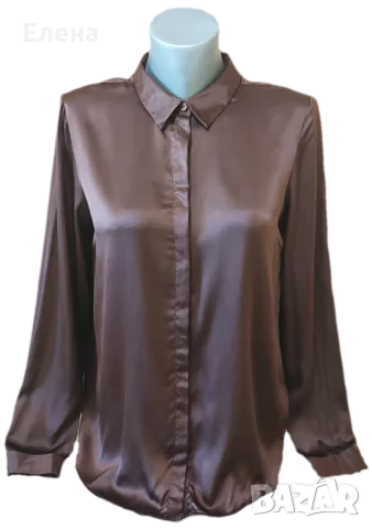 Блуза Blu. 92% коприна. размер M., снимка 12 - Блузи с дълъг ръкав и пуловери - 50337045