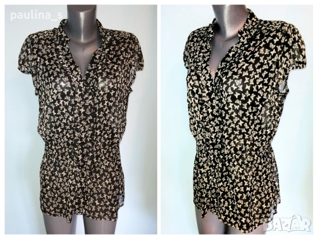 Два различни броя / Уникална туника от копринен шифон "flame" и "Street one" by Gap , снимка 2 - Туники - 14105674