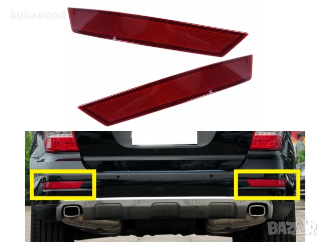 Рефлектор за задна броня на Mercedes ML W164 Facelift, снимка 3 - Части - 54105064